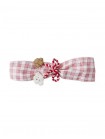 Malta Checkered Turban with Poodle Appliques