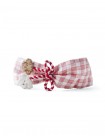 Malta Checkered Turban with Poodle Appliques