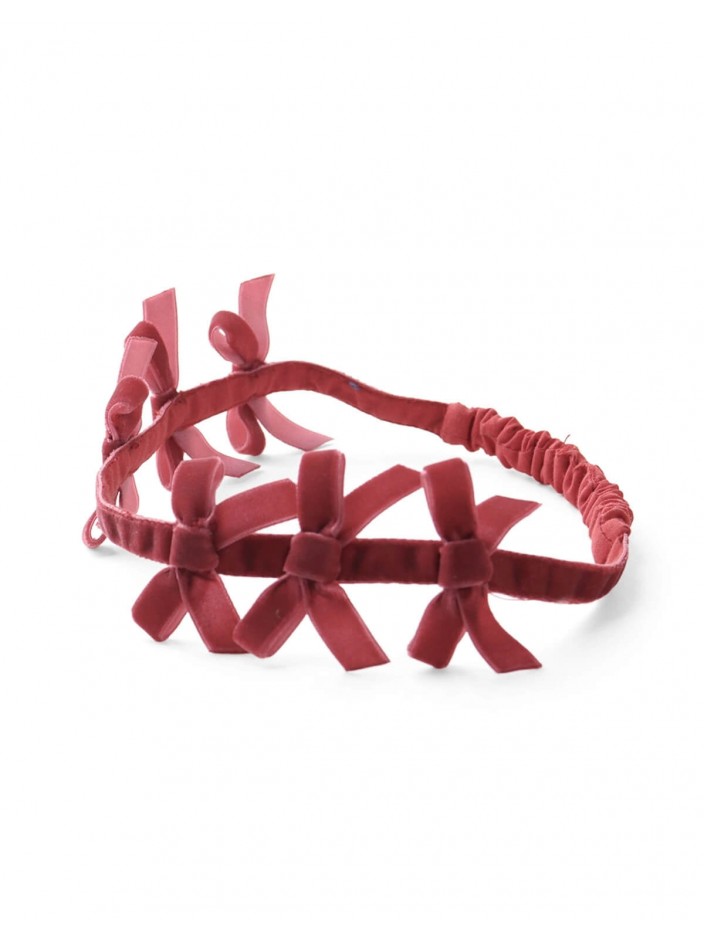 Delphy Velvet Bow Turban Set