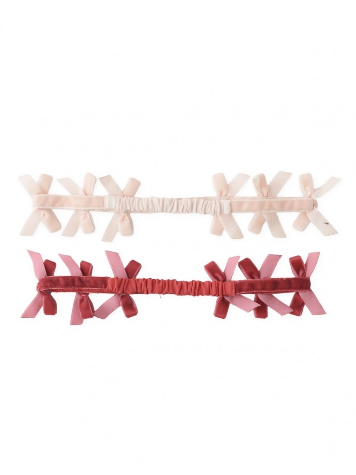 Delphy Velvet Bow Turban Set