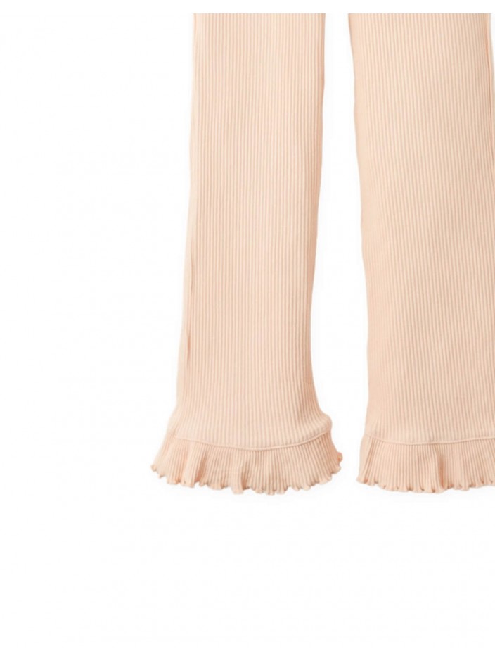 Beth Flared Leggings with Ruffle Hem