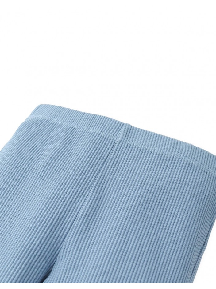 Beth Flared Leggings with Ruffle Hem