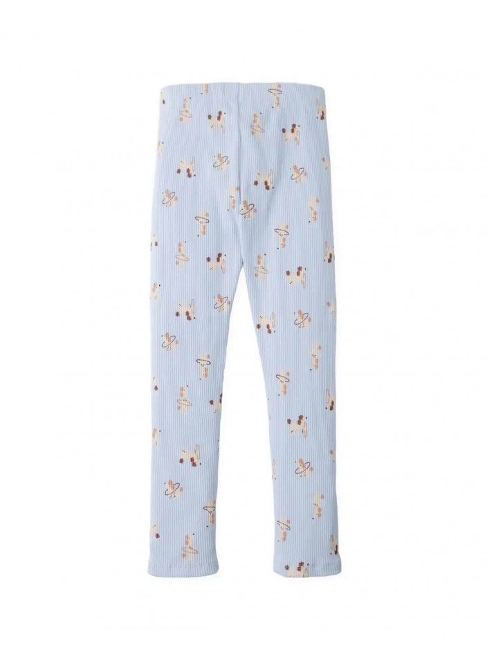 Ana Ribbed Leggings in Dog Print