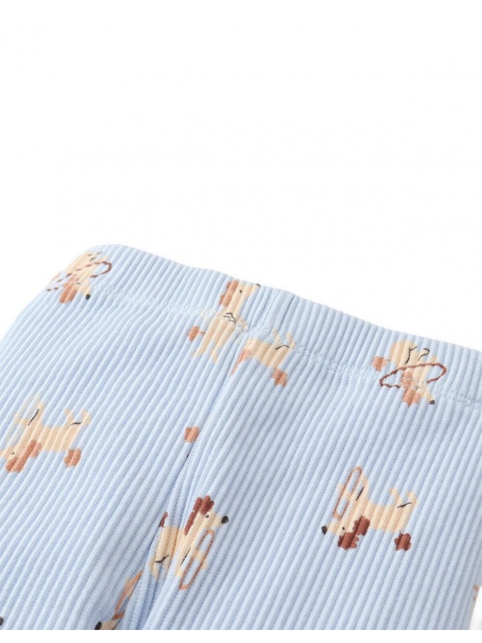 Baby Ana Ribbed Leggings in Dog Print