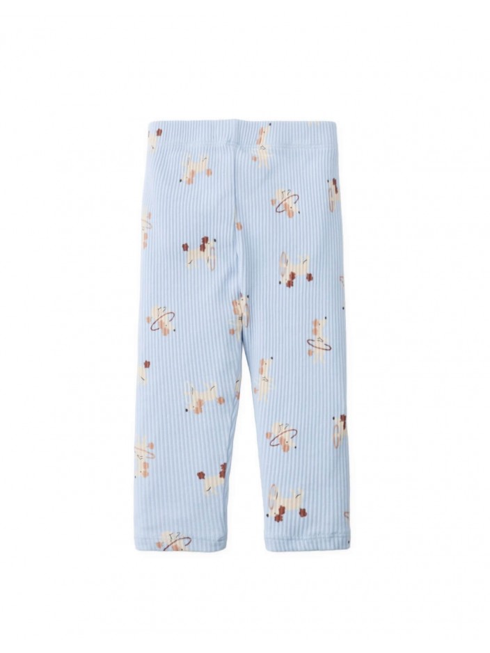 Baby Ana Ribbed Leggings in Dog Print