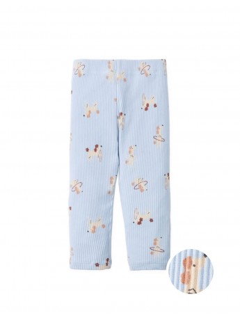 Baby Ana Ribbed Leggings in Dog Print
