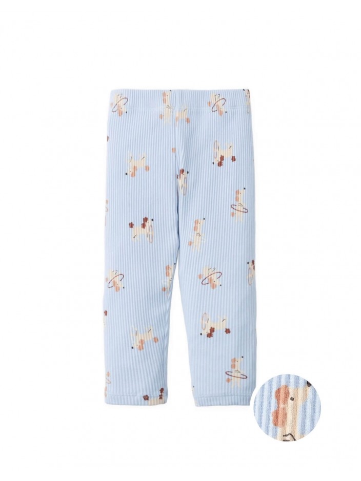 Baby Ana Ribbed Leggings in Dog Print