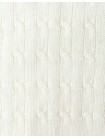 Steven Fine Cable Knit Open-Collar Polo
