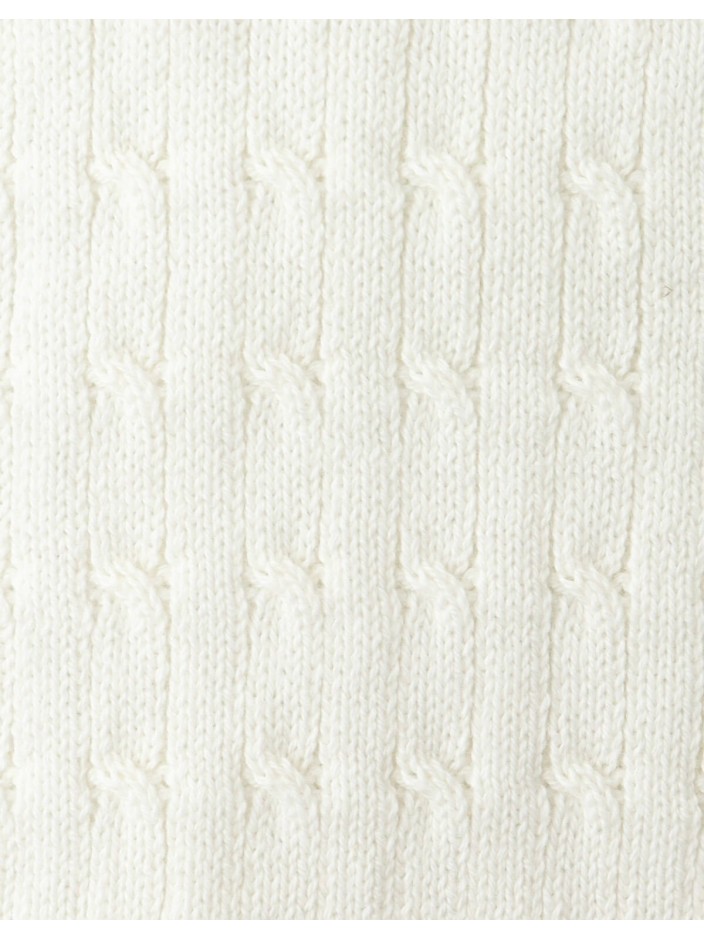 Steven Fine Cable Knit Open-Collar Polo