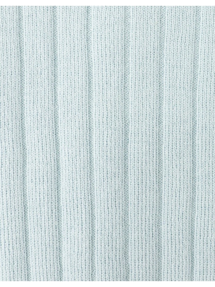 David Wide Rib Knit Polo