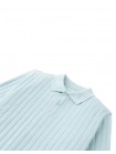 David Wide Rib Knit Polo