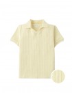 Dae Cable Knit Open-Collar Polo