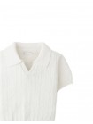 Baby Steven Fine Cable Knit Open-Collar Polo