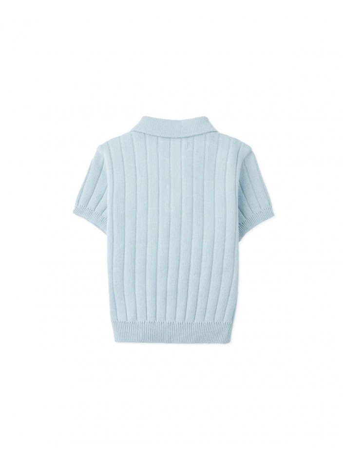 Baby David Wide Rib Knit Polo