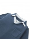 Baby Gino Piqué Striped Polo with Contrast Open Collar