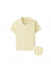 Baby Dae Cable Knit Open Collar Polo