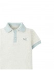 Baby Kiyoto Ribbed Pointelle Knit Polo with Contrast Details