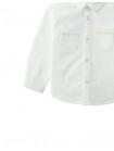 Baby Toru Long-Sleeve Embroidered Overshirt with Patch Pockets