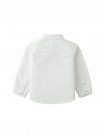 Baby Toru Long-Sleeve Embroidered Overshirt with Patch Pockets