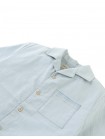 Kenji Panama Shirt with Patch Pocket and Embroidered Border