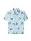 Takumi Abstract Floral Seersucker Camp Shirt