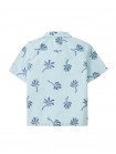 Takumi Abstract Floral Seersucker Camp Shirt