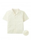 Tadashi Geometric Eyelet Camp Collar Shirt