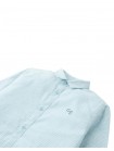 Denji Micro-Check Long Sleeve Shirt with Embroidered Logo