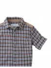 Baby Zeno Checkered Woven Workshirt with Fine Corduroy Combination