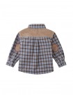Baby Zeno Checkered Woven Workshirt with Fine Corduroy Combination