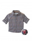Baby Zeno Checkered Woven Workshirt with Fine Corduroy Combination