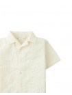 Baby Tadashi Geometric Eyelet Camp Collar Shirt