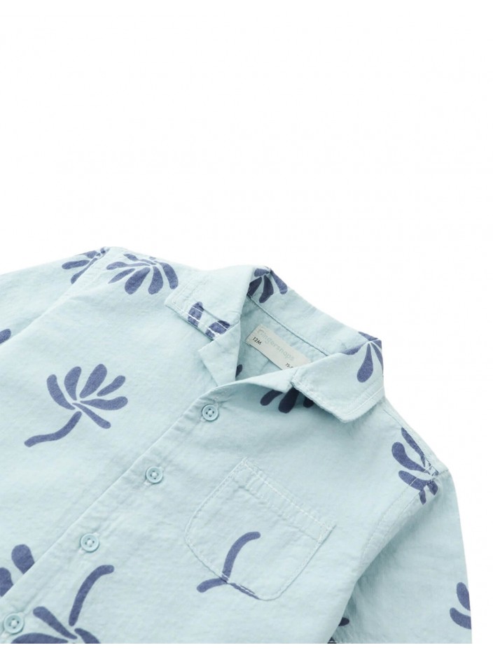 Baby Takumi Abstract Floral Seersucker Camp Shirt