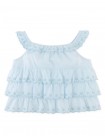 Bridgette Scalloped Eyelet Blouse with Ruffle Sleeves
