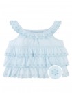 Bridgette Scalloped Eyelet Blouse with Ruffle Sleeves