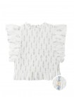 Anaise Smocked Floral Peplum Top with Ruffle Sleeves