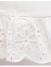 Joanne Boxy Top with Ruffle Eyelet Sleeves