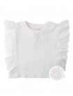Joanne Boxy Top with Ruffle Eyelet Sleeves