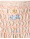 Andrea Smocked Flutter Sleeve Top with Daisy Embroidery