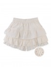 Verena Tiered Ruffled Shorts with Embroidered Lace Trims