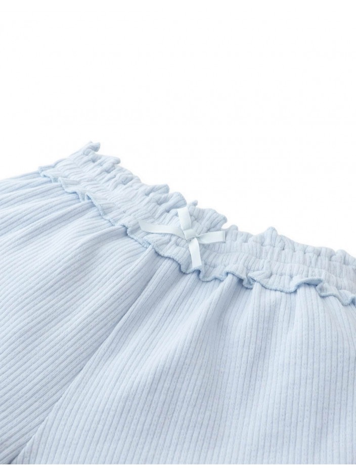 Nica Pointelle Shorts with Smocked Wa