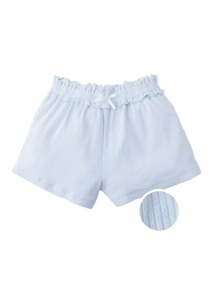 Nica Pointelle Shorts with Smocked Wa
