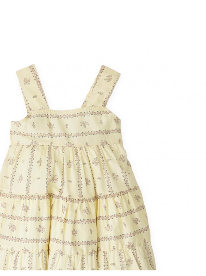 Mabel Floral Tiered Midi Dress
