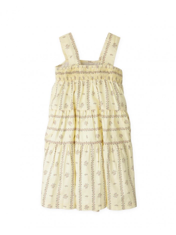 Mabel Floral Tiered Midi Dress