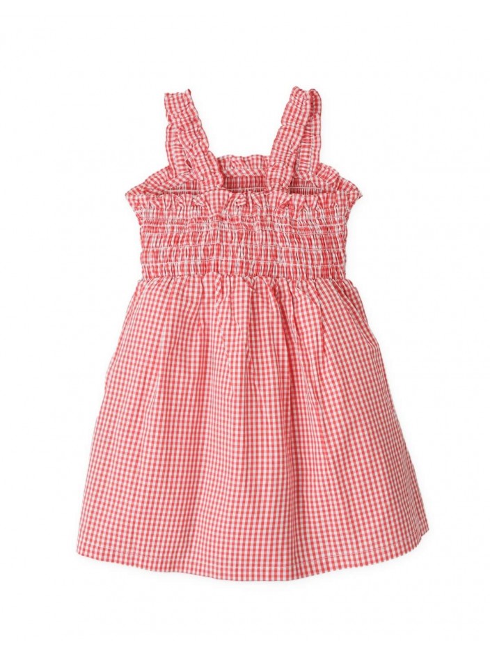Marceline Gingham Smocked Strappy Dress