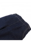 Christina Pull-On Wide-Leg Denim Jeans with Side Tabs and Pockets