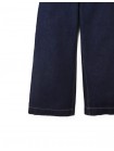 Christina Pull-On Wide-Leg Denim Jeans with Side Tabs and Pockets