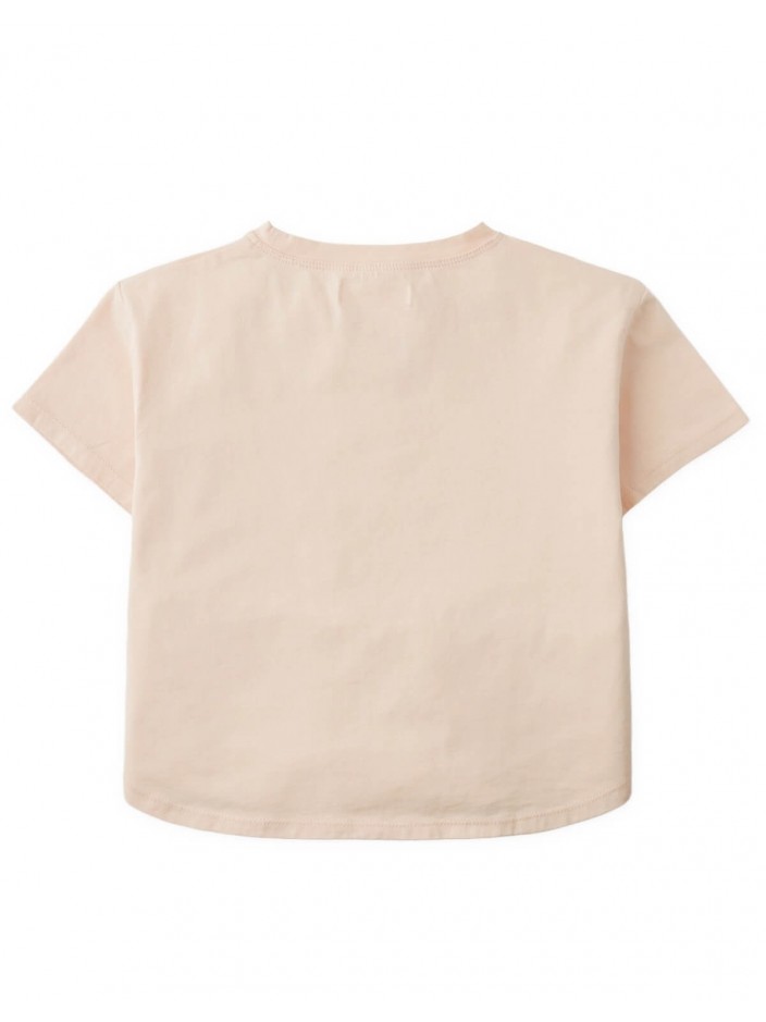 Shea Curved Hem Graphic Tee in Scooter Bunny