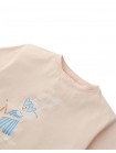 Shea Curved Hem Graphic Tee in Scooter Bunny