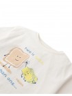 Shea Curved Hem Graphic Tee in Toast and Butter